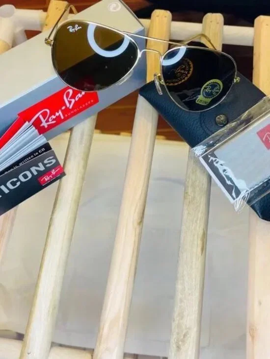 Ray-Ban 3025 Brown Aviator Sunglasses 58mm - Picture 6 of 7